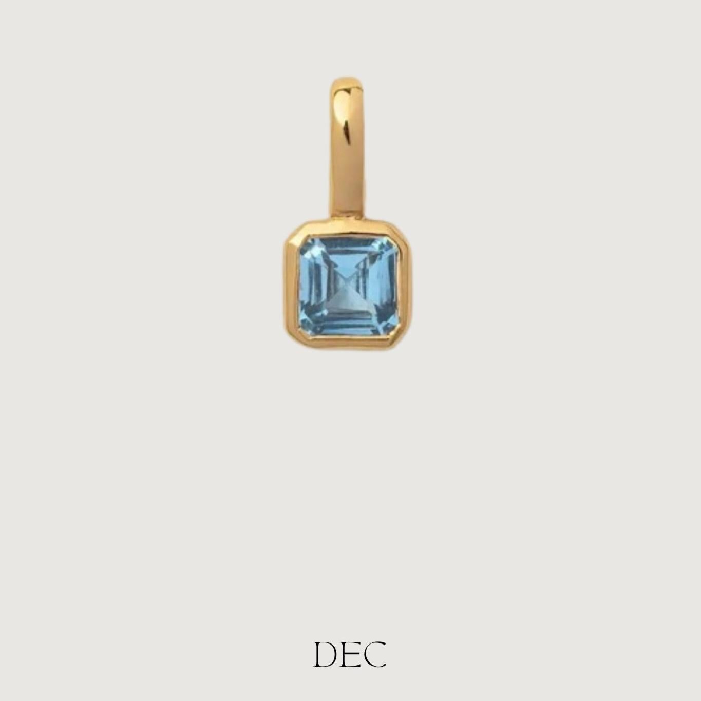 GOLD CHARM BIRTHSTONE MULTI - STUDIO JO STORE