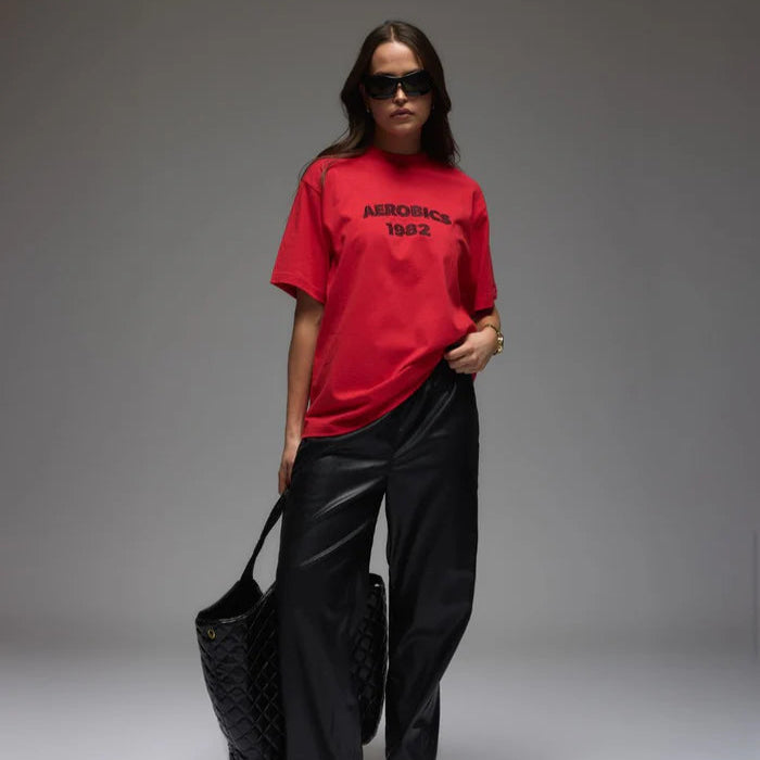 ARAMINTA JAMES - Aerobics Tee Tulip Red