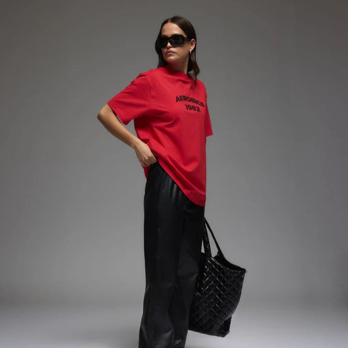 ARAMINTA JAMES - Aerobics Tee Tulip Red