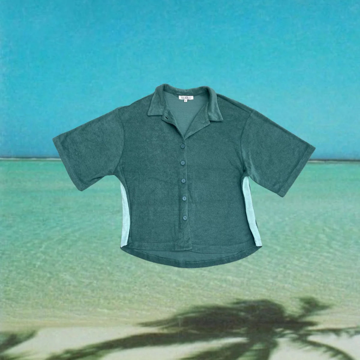 ALAKAI - PRE ORDER - LADIES LUCKY DAY TERRY SHIRT - JADE