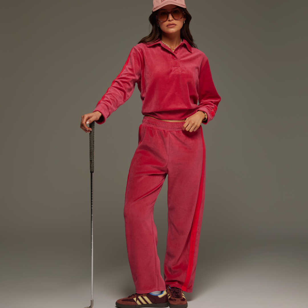 ARAMINTA JAMES - Mara Velour Sweater Pomegranate