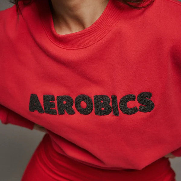 ARAMINTA JAMES - Aerobics Sweatshirt Tulip Red
