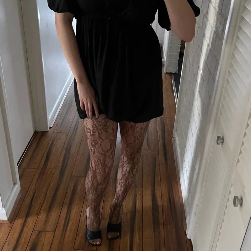 Leggy Lace Tights, Various Colours
