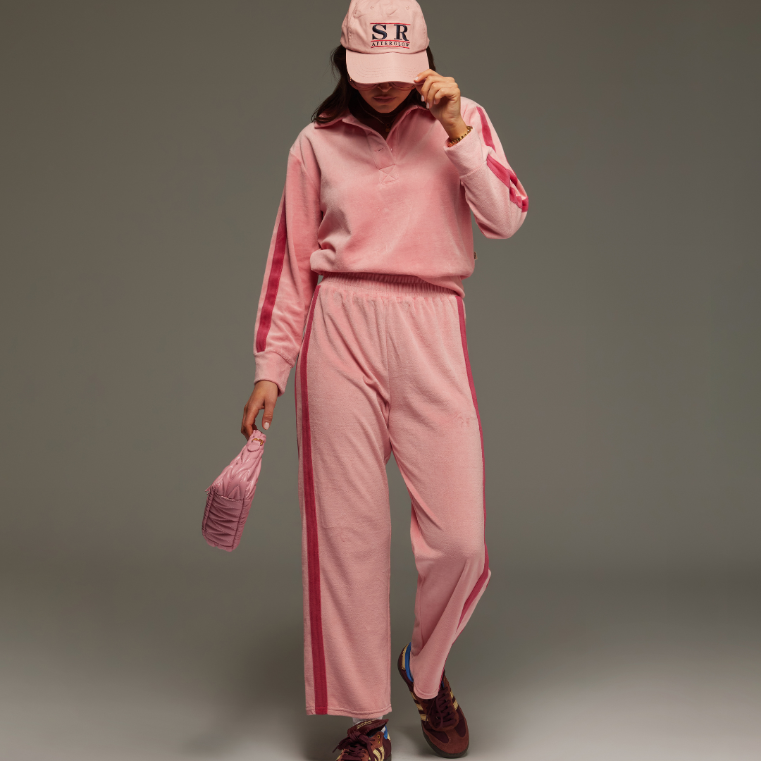 ARAMINTA JAMES - Mara Velour Sweater Blush