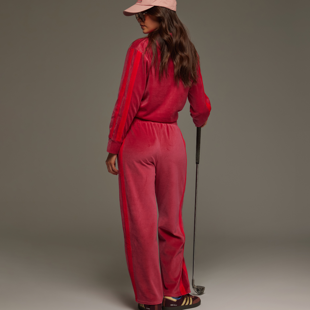 ARAMINTA JAMES - Mara Velour Sweater Pomegranate