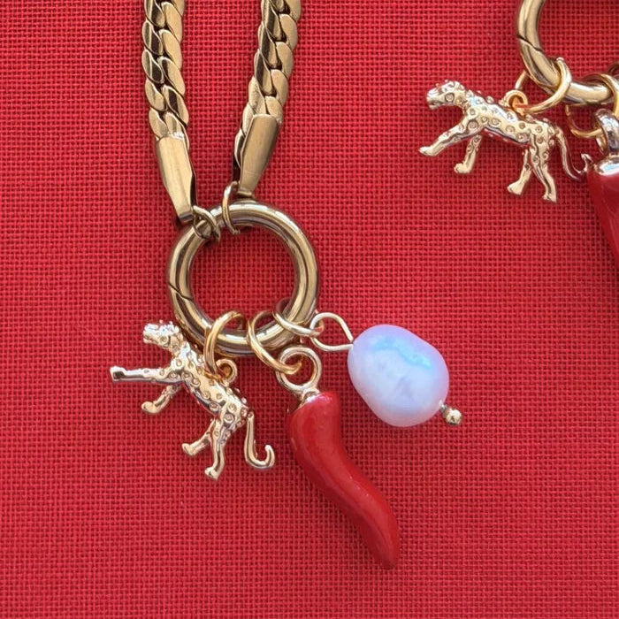 MOSK MELBOURNE - Leopard Charm Necklace