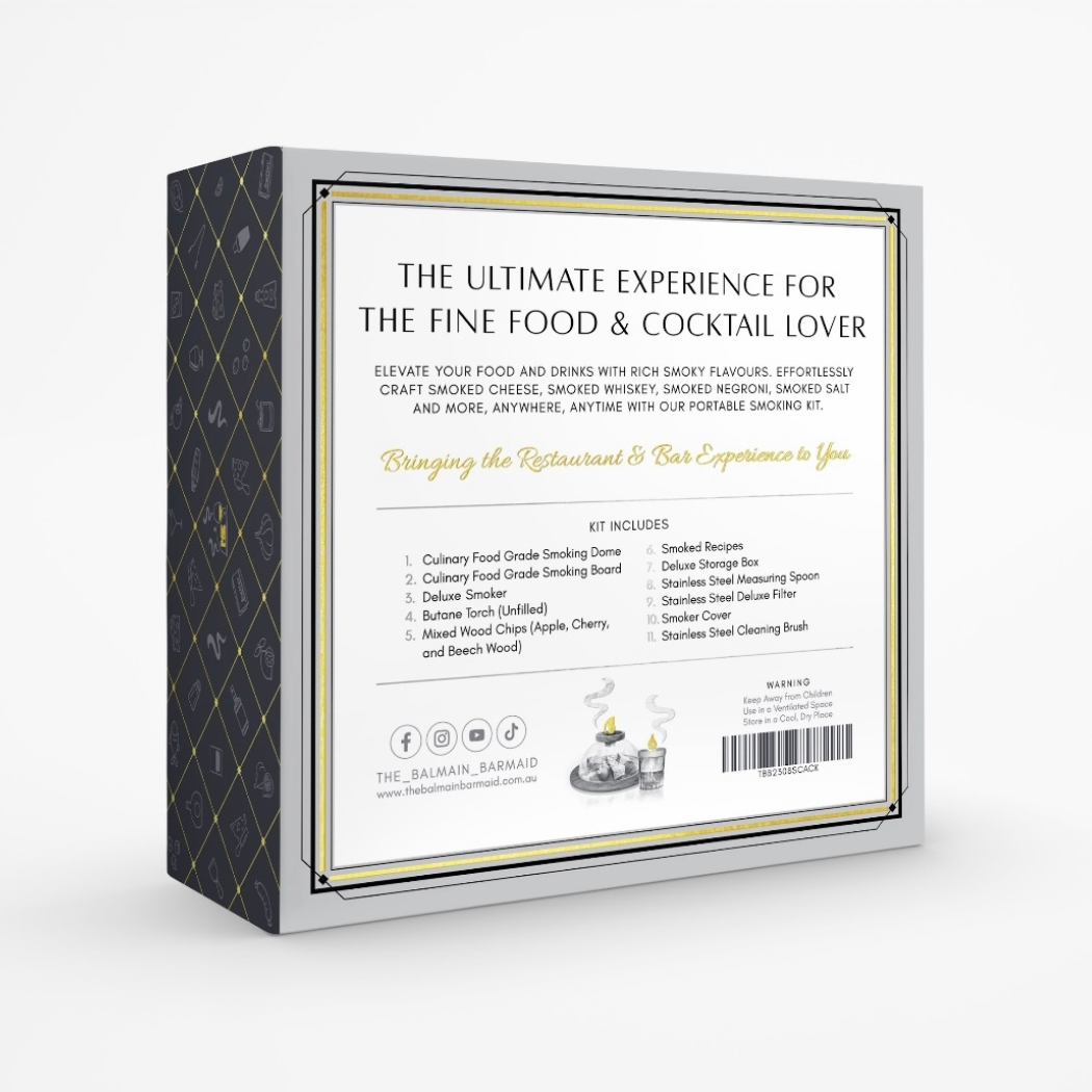 The Balmain Barmaid - SMOKED - The Smoking Culinary and Cocktail Kit