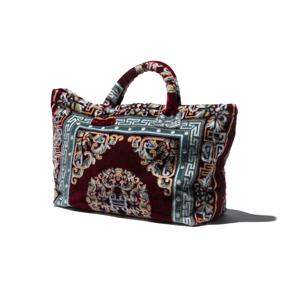 PUEBCO RUG FABRIC BAG - Burgundy
