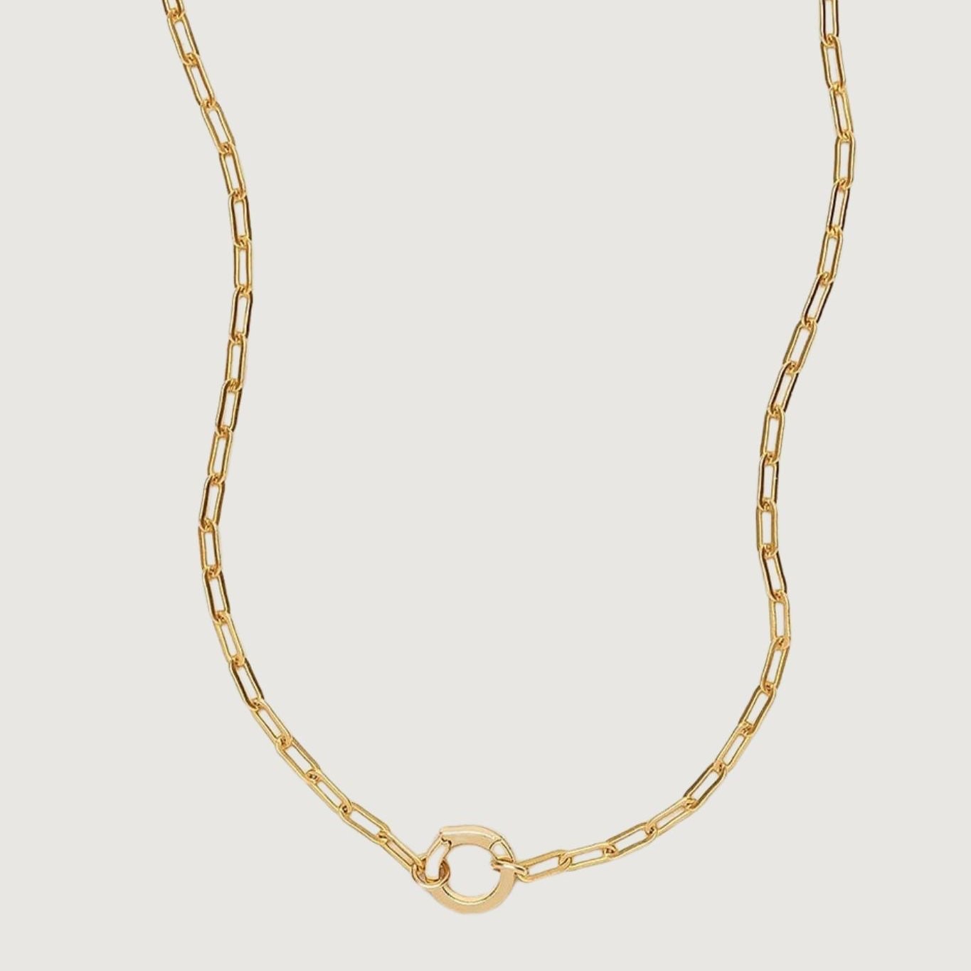 GOLD LINK CHAIN CHARM NECKLACE - STUDIO JO STORE