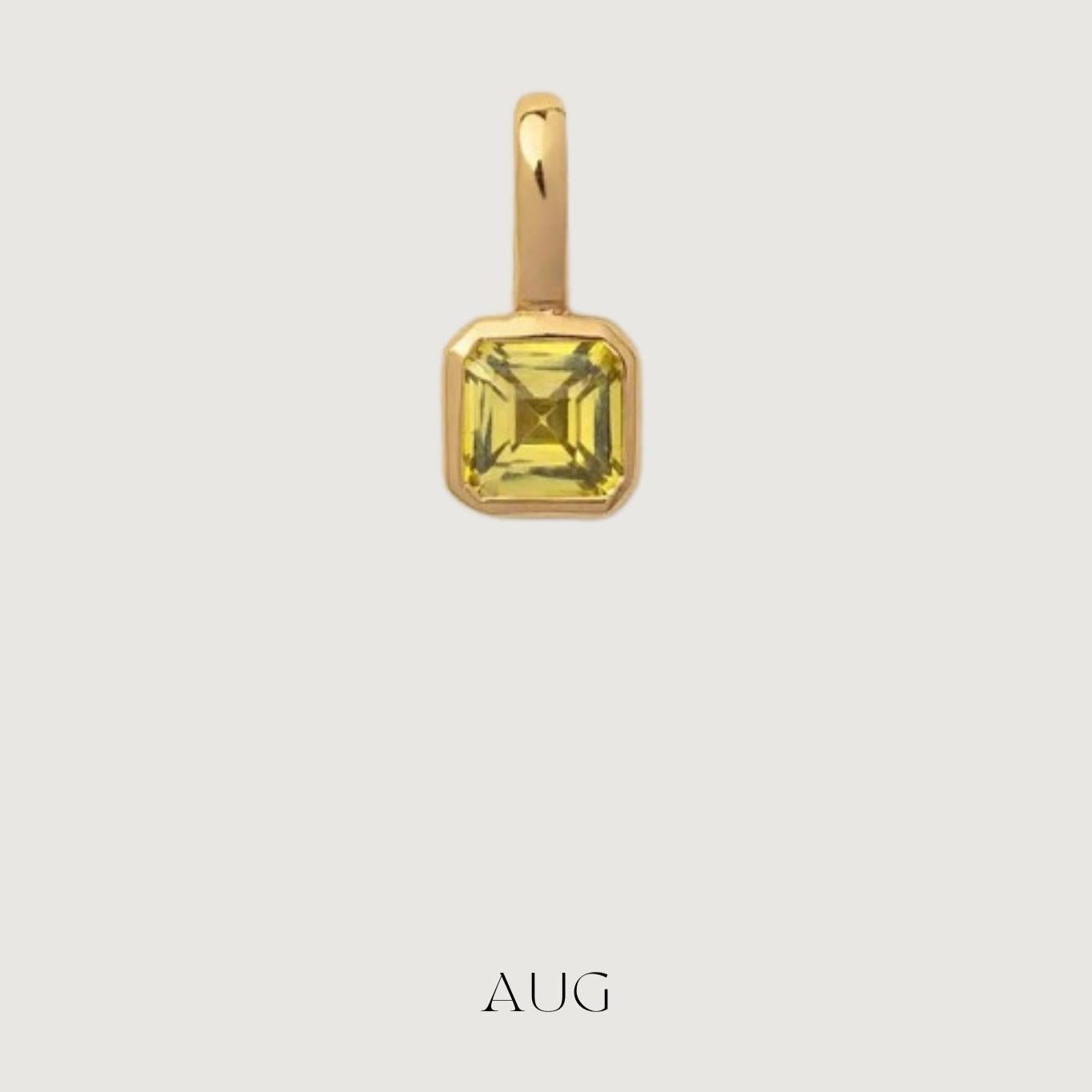 GOLD CHARM BIRTHSTONE MULTI - STUDIO JO STORE