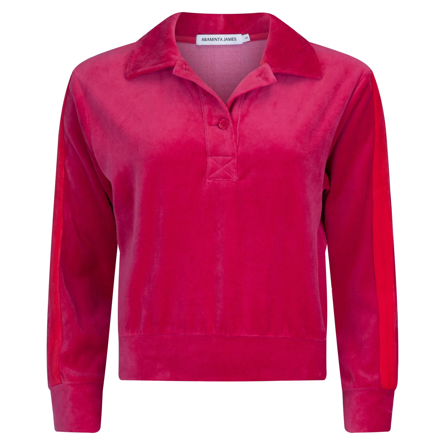 ARAMINTA JAMES - Mara Velour Sweater Pomegranate