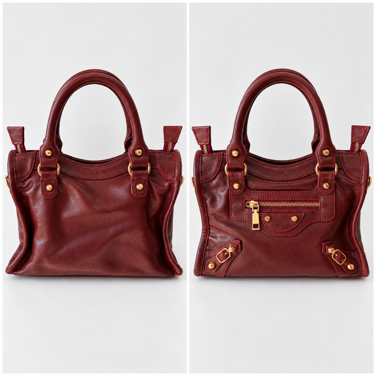 Mini City Bag – Burgundy