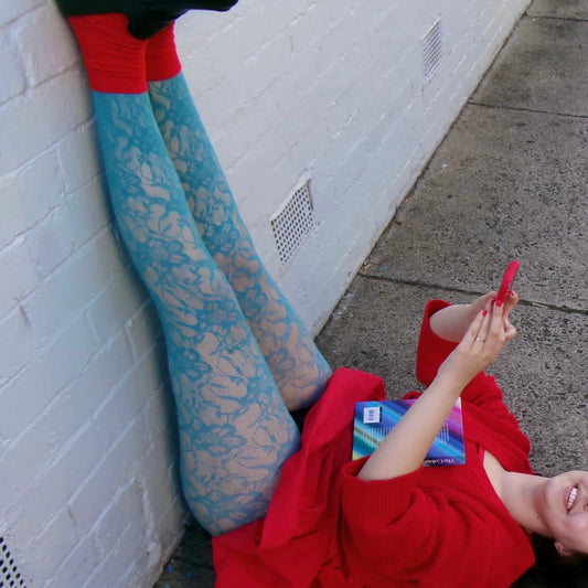 Leggy Lace Tights, Various Colours