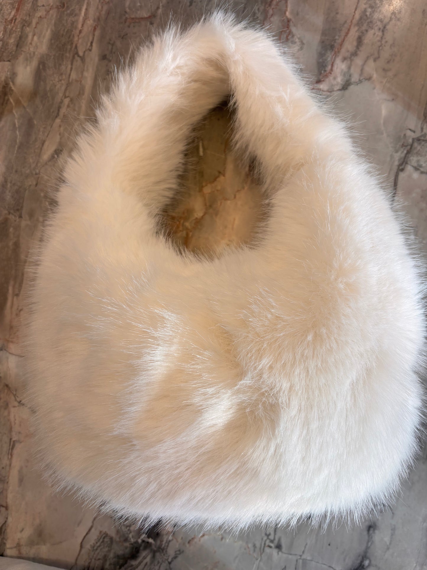 Sensory 21 - Flossie Faux Fur Bag, Snow