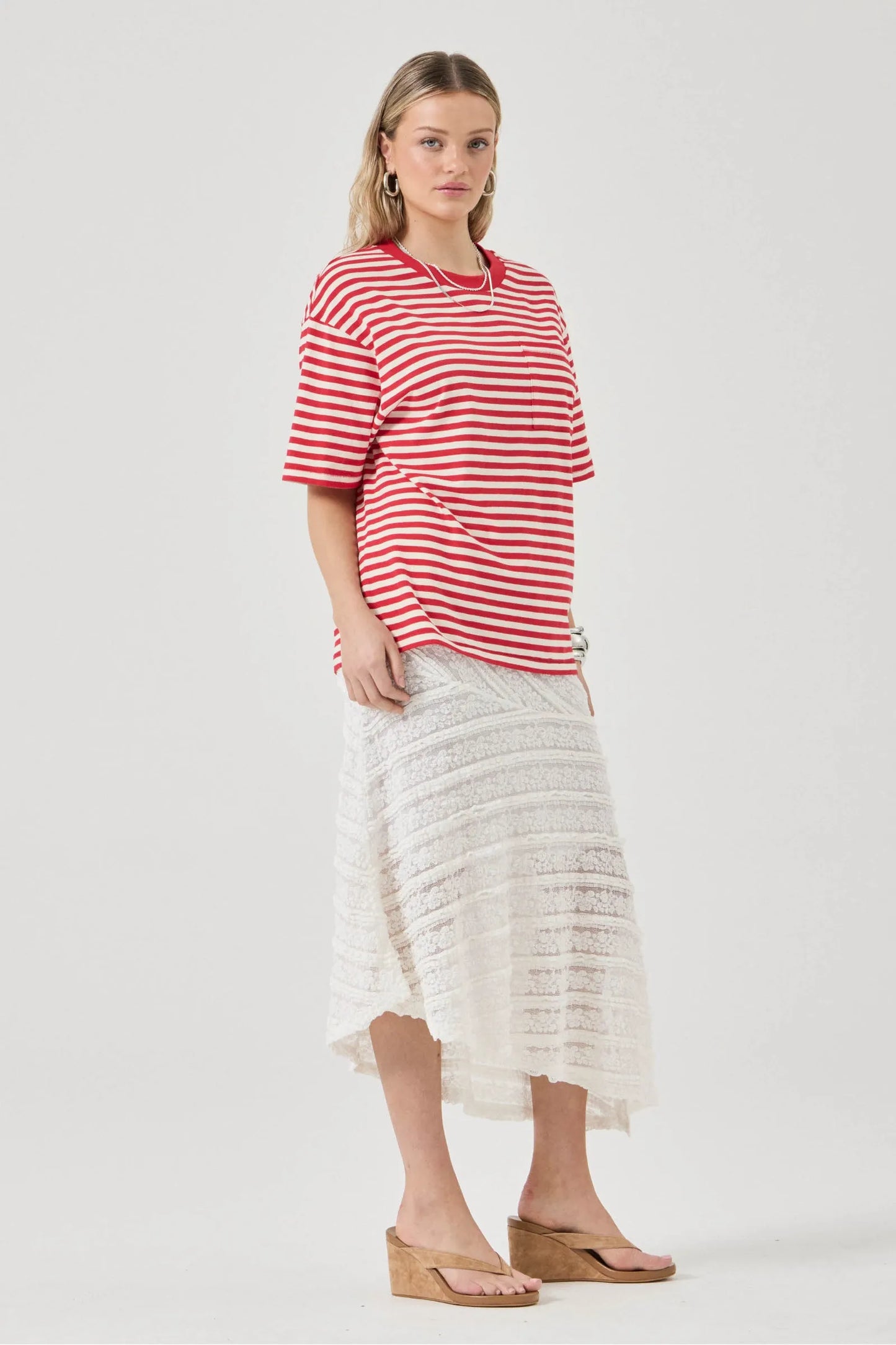ROLLAS - Off Duty Tee, Candy Stripe