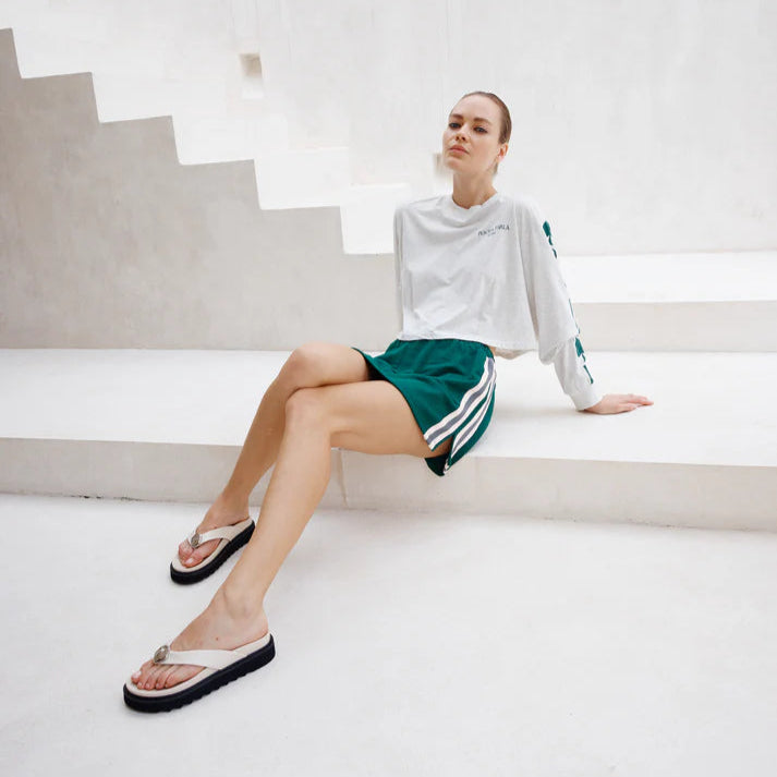 PEACH + PARLA - Green Racer Skirt