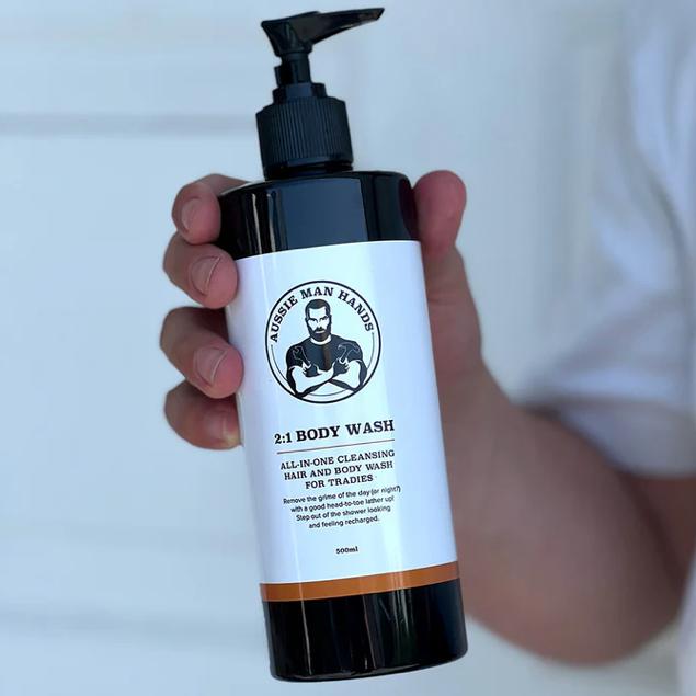 Aussie Man Hands - 2:1 BODY WASH 500ML