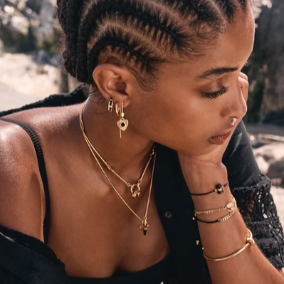 Tiger Frame - SIMPLE CHAIN & CORD BRACELET