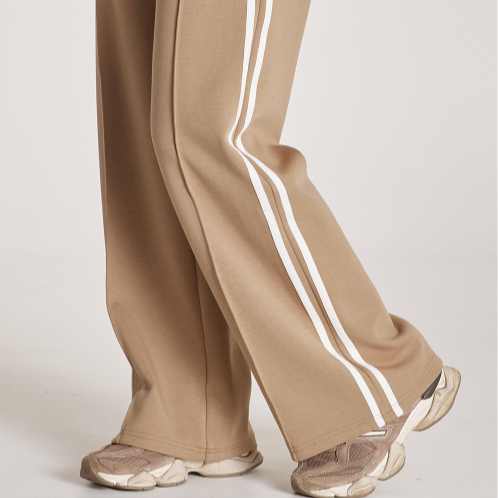 Feather & Noise - Noah Wide Pant Camel Stripe