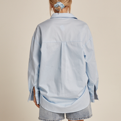 Feather & Noise - Eve Shirt, Powder Blue
