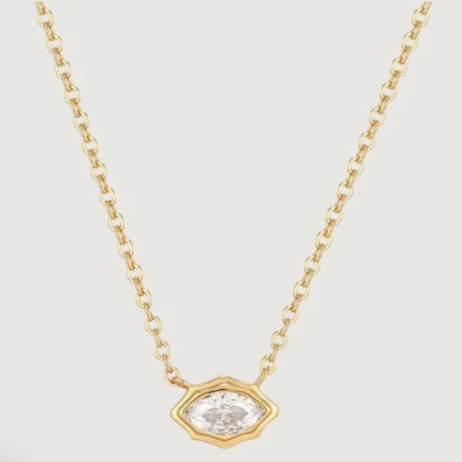 Tegan Rae - CHAKRA DIAMOND NECKLACE GOLD