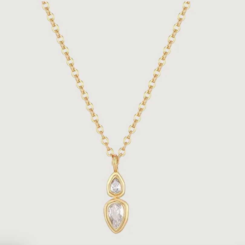 Tegan Rae - CELESTIAL TEARDROP NECKLACE GOLD