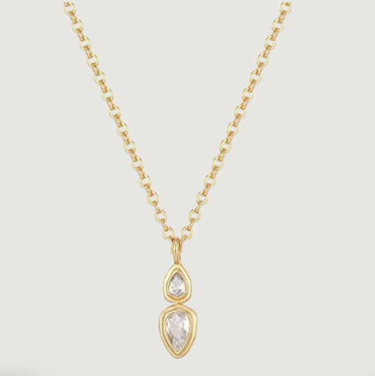 Tegan Rae - CELESTIAL TEARDROP NECKLACE GOLD