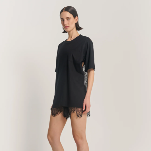The Tales - Chantilly Lace Back Organic Tee