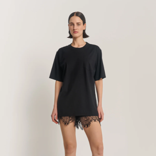 The Tales - Chantilly Lace Back Organic Tee