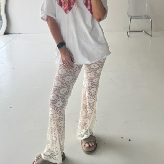 PEACH + PARLA - DOLCE PANT WHITE/CREAM