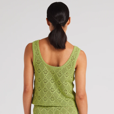 Poolside Paradiso - Messina Knit Singlet - Daiquiri