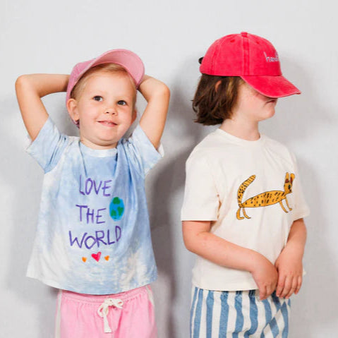 Amilita the Label - Kids Love The World Tee - Ocean