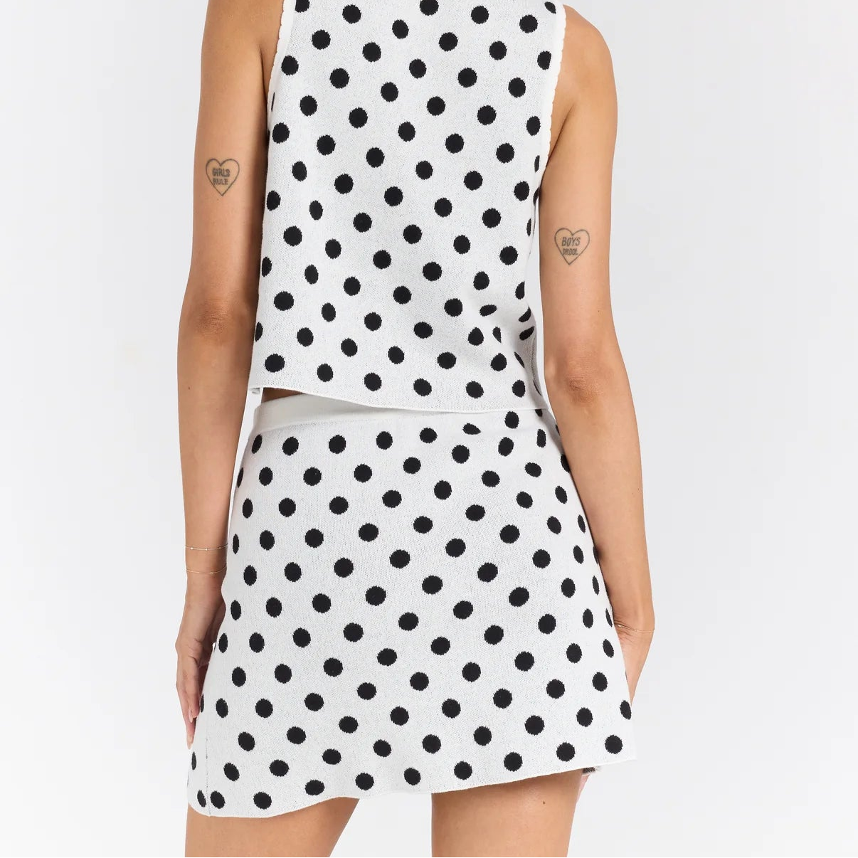 Poolside Paradiso - Seaside Knit Mini Skirt - Vanilla