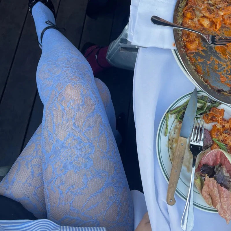 Leggy Lace Tights, Various Colours