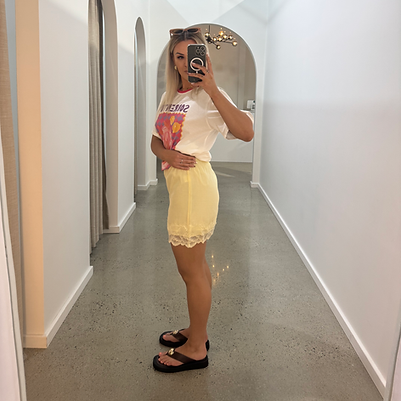 By Frankie - Butter Lace Skirt