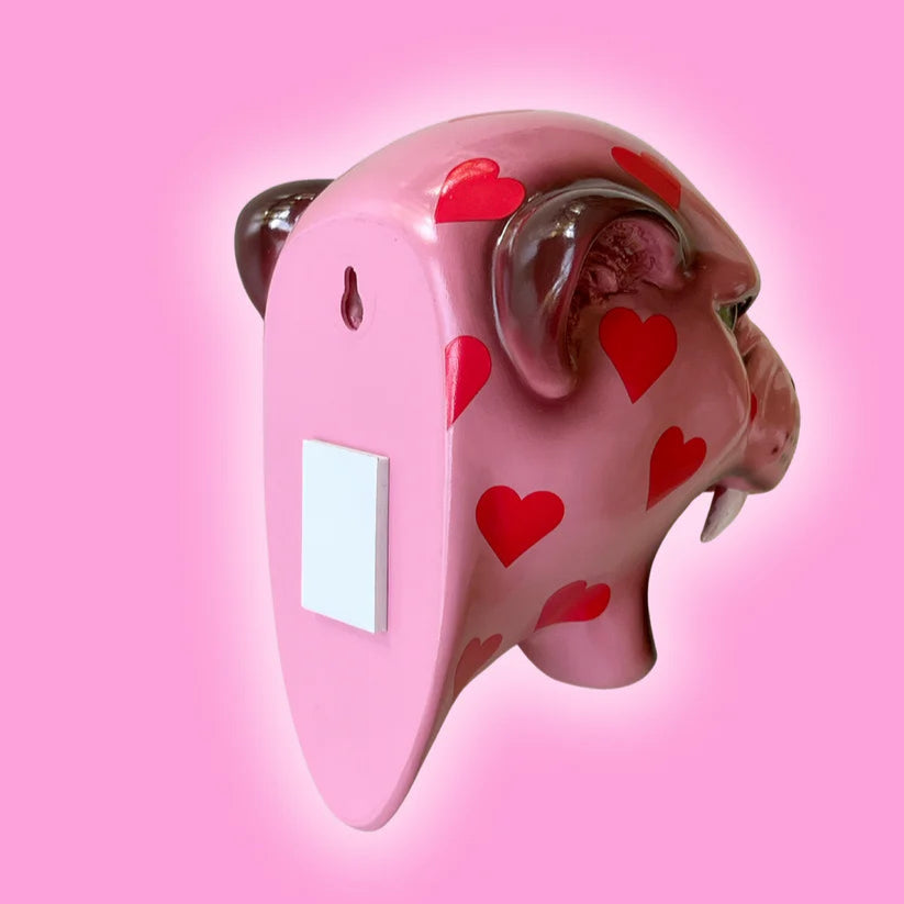 Jungle Cat Club - Heartbreaker the Love Heart Leopard Wall Mounted Head