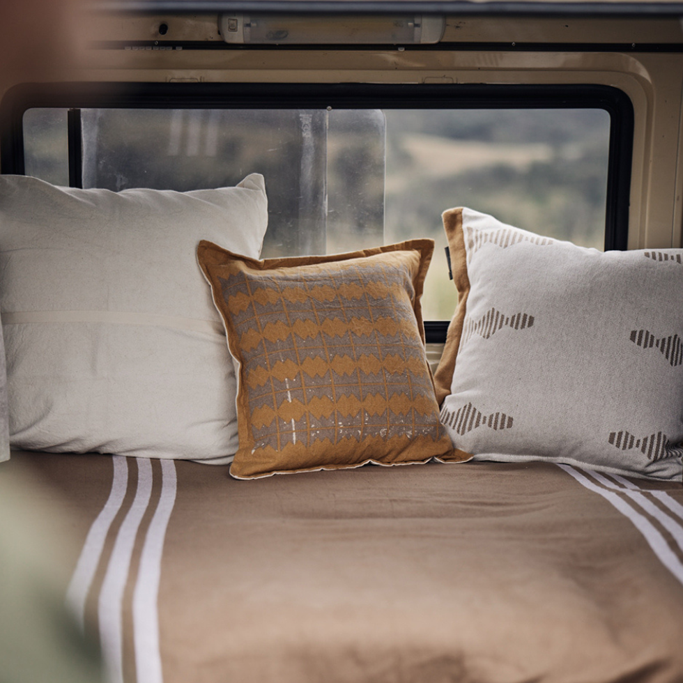 Pony Rider - Little Village Cushion | Sunrise: Sunrise / 45*45
