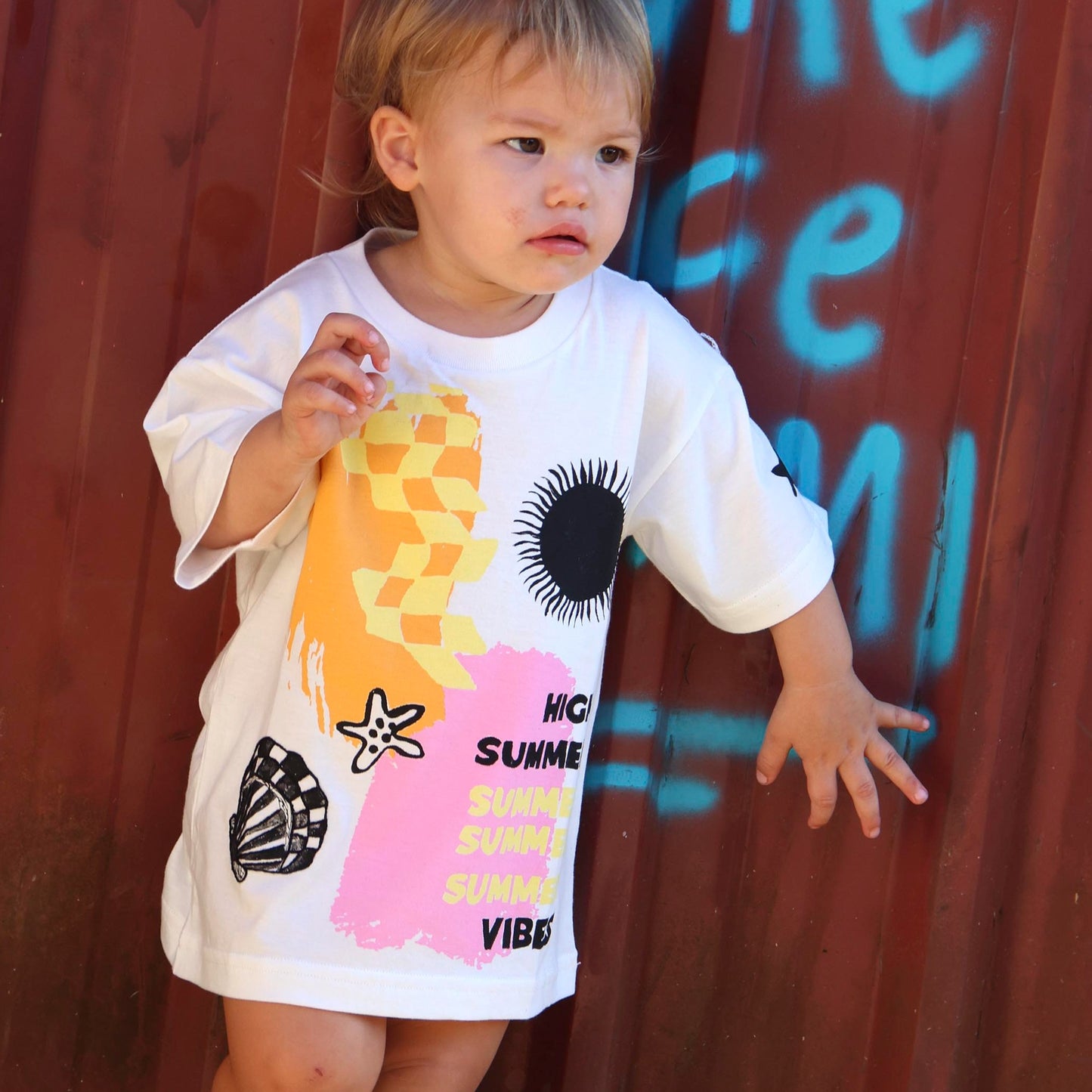 Patchs Studio - High Summer Kids Tee, Off White