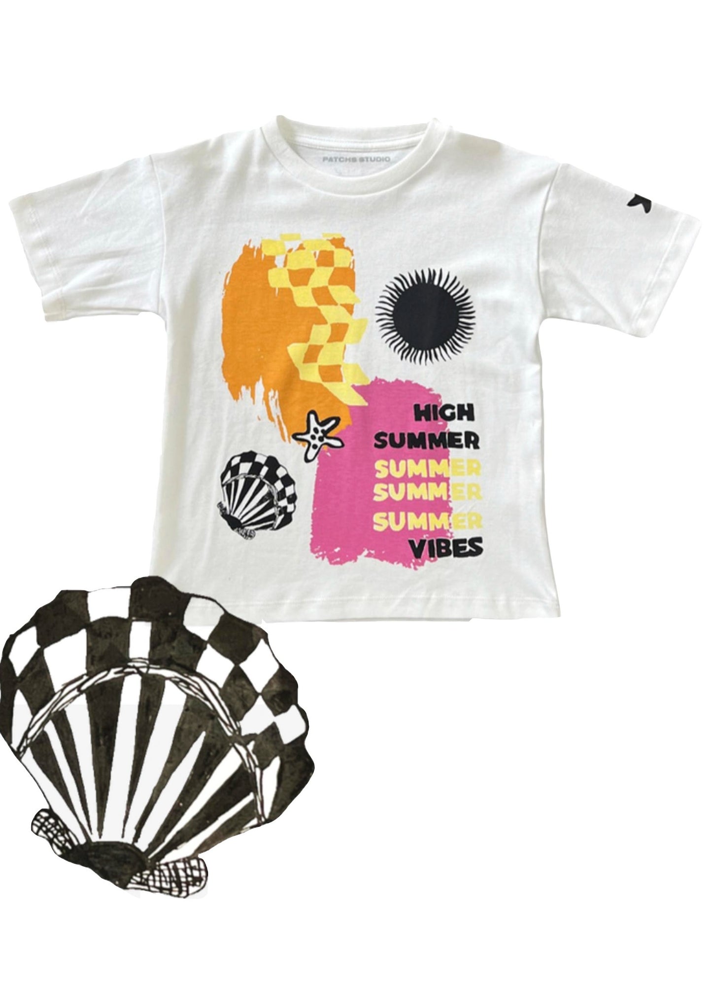 Patchs Studio - High Summer Kids Tee, Off White