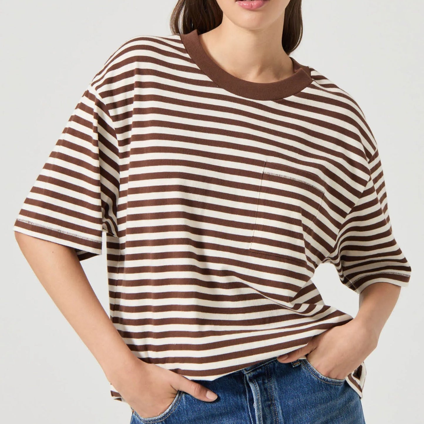 ROLLA'S Off Duty Tee - Stripe