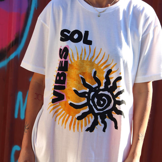 Patchs Studios - Sol Vibes Tee, Off White
