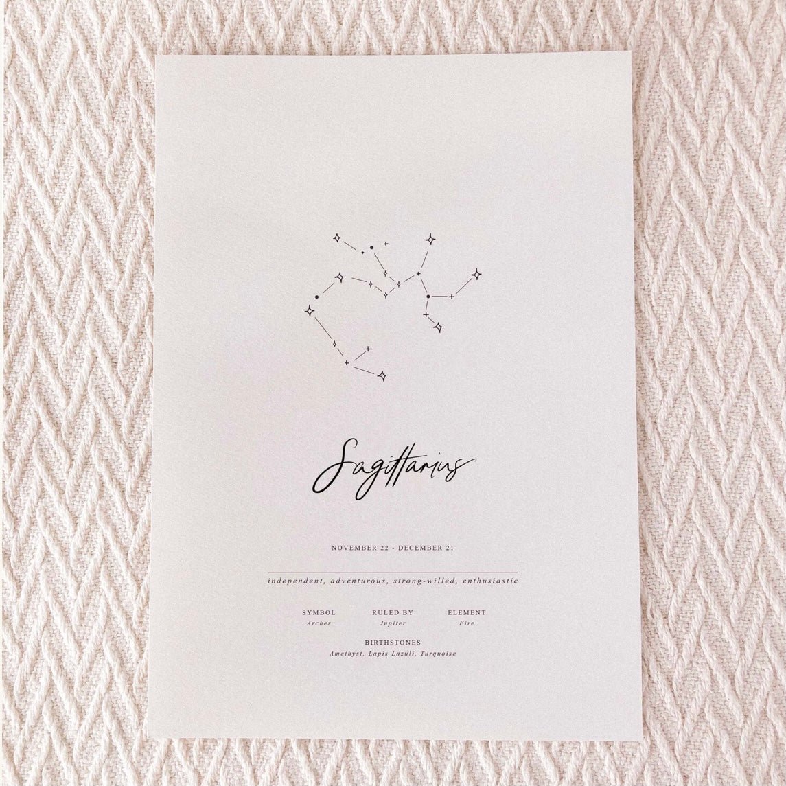 Wildfire Co x Bondi Letters Zodiac Print - The Sensory