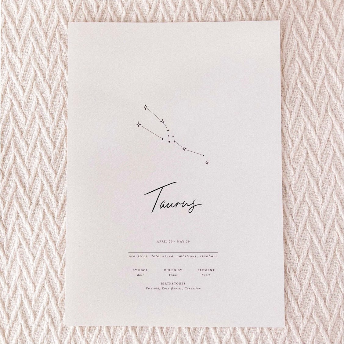 Wildfire Co x Bondi Letters Zodiac Print - The Sensory