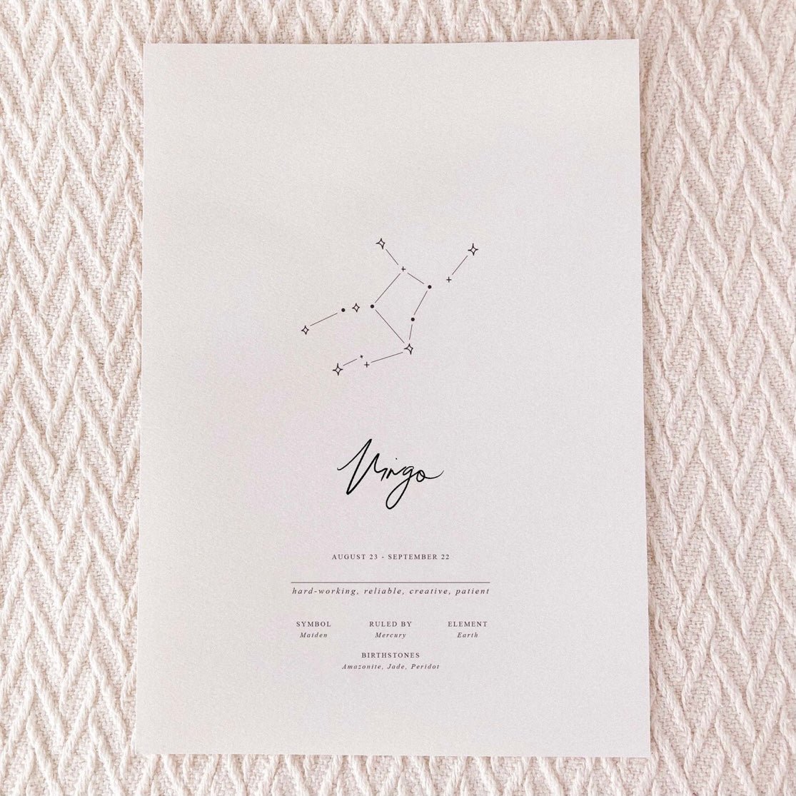 Wildfire Co x Bondi Letters Zodiac Print - The Sensory