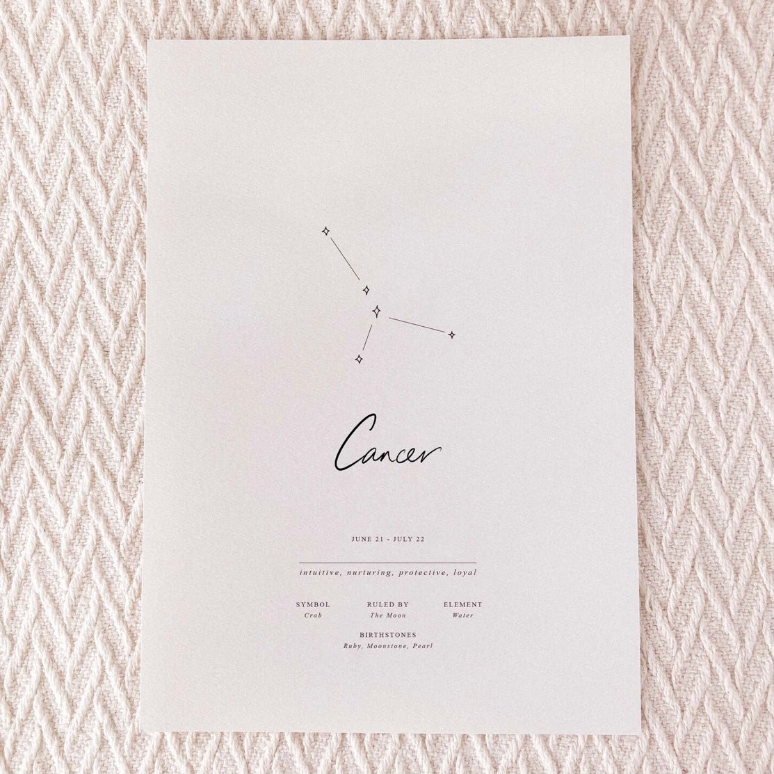 Wildfire Co x Bondi Letters Zodiac Print - The Sensory