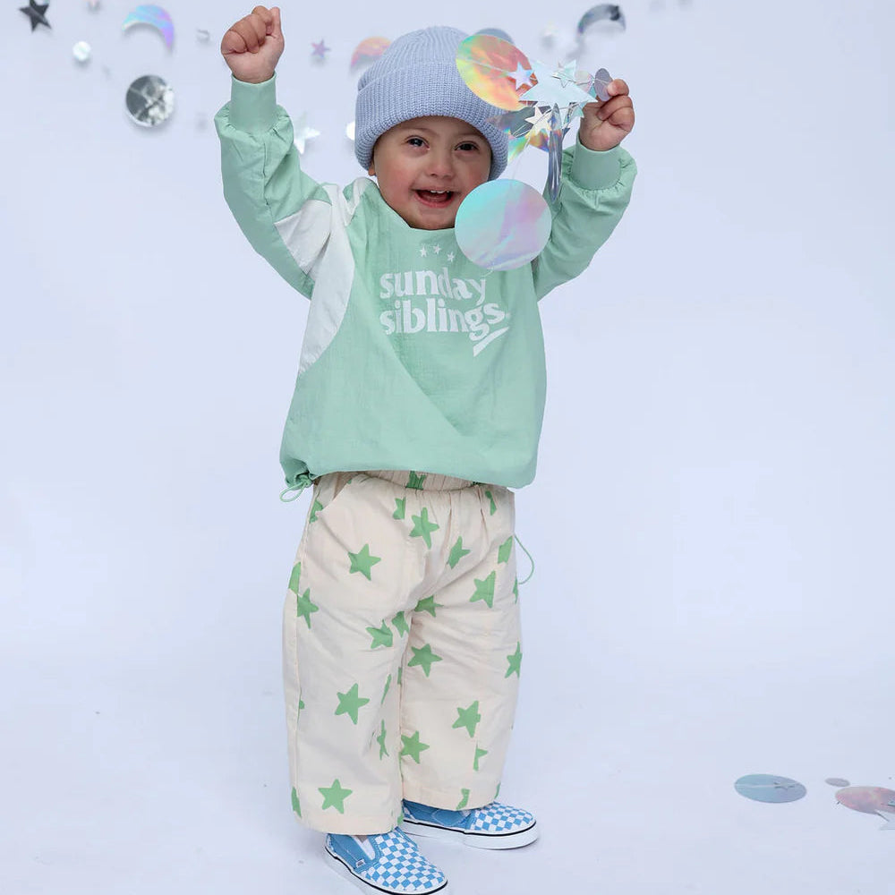 Sunday Siblings - Dusty Star Pants, Green