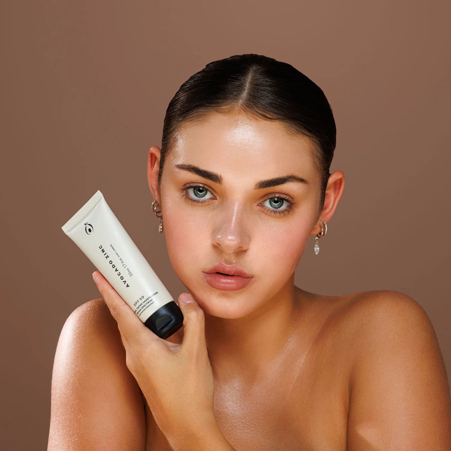 Avocado Zinc SPF 50 Natural Tinted Moisturiser - Light-Medium
