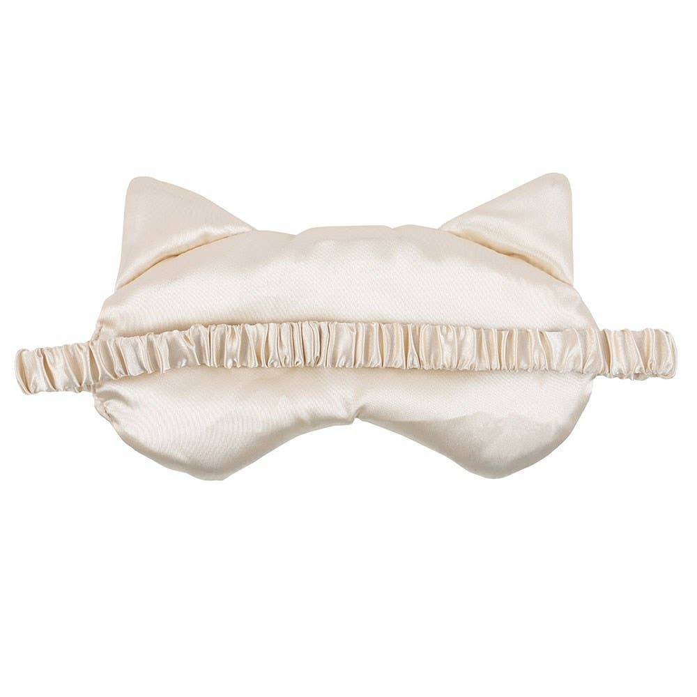WONDER IMPORTS AUSTRALIA - White Cat Face Satin Eye Mask