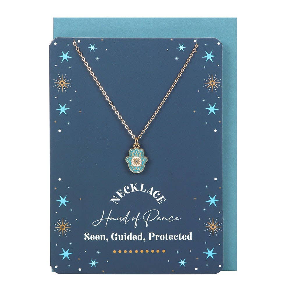 Greeting Card - Hand of Hamsa Necklace
