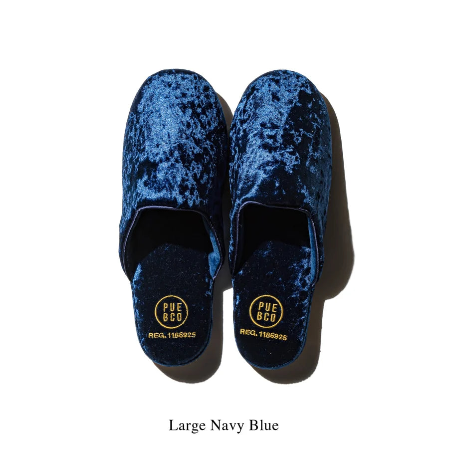PUEBCO VELVET SLIPPER - BLUE